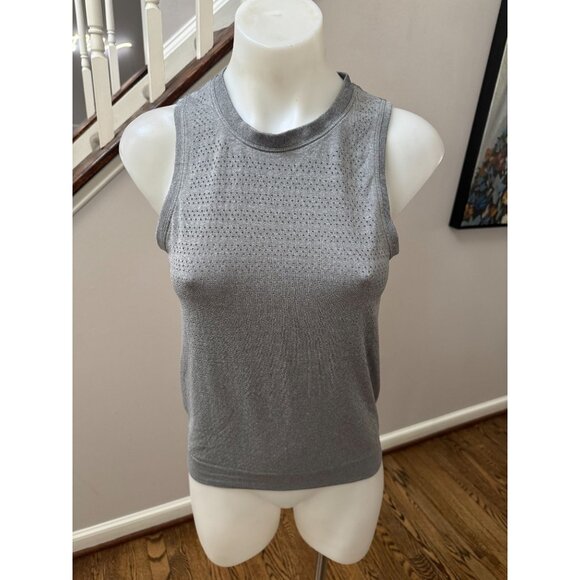 Lululemon Breeze By Muscle Tank Top *Squad Slate / White Size 4 - Picture 1 of 2